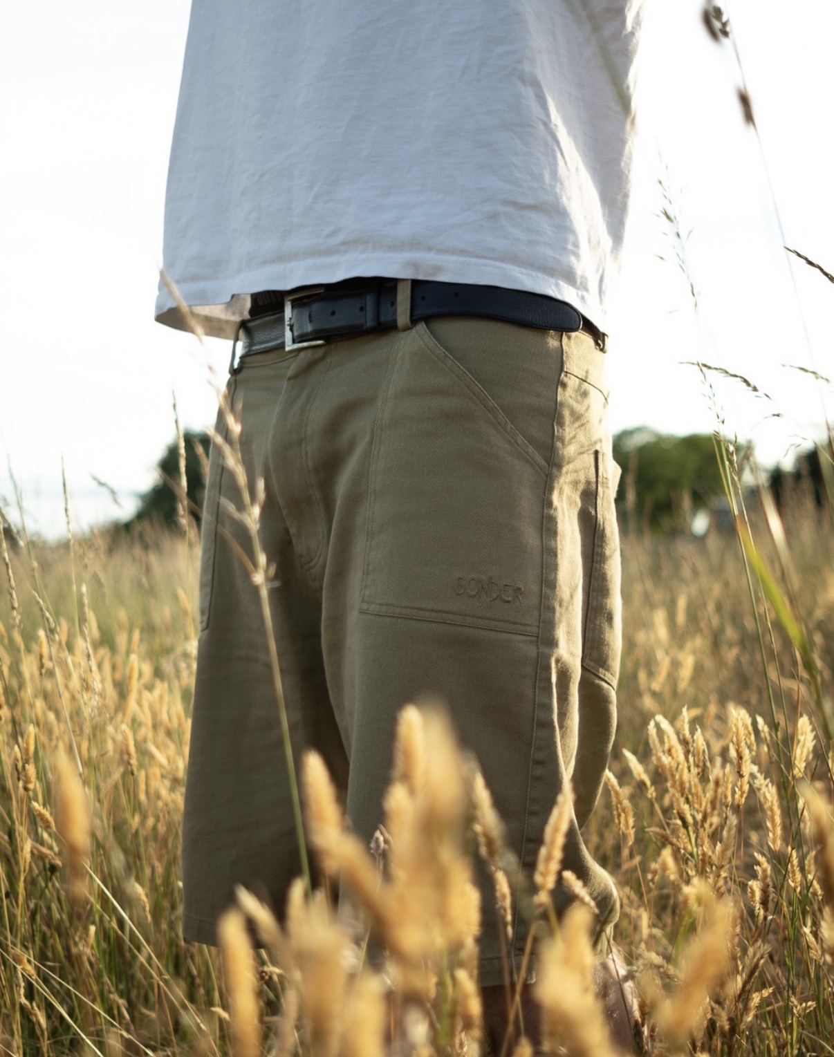 Cotton Twill Canvas Shorts