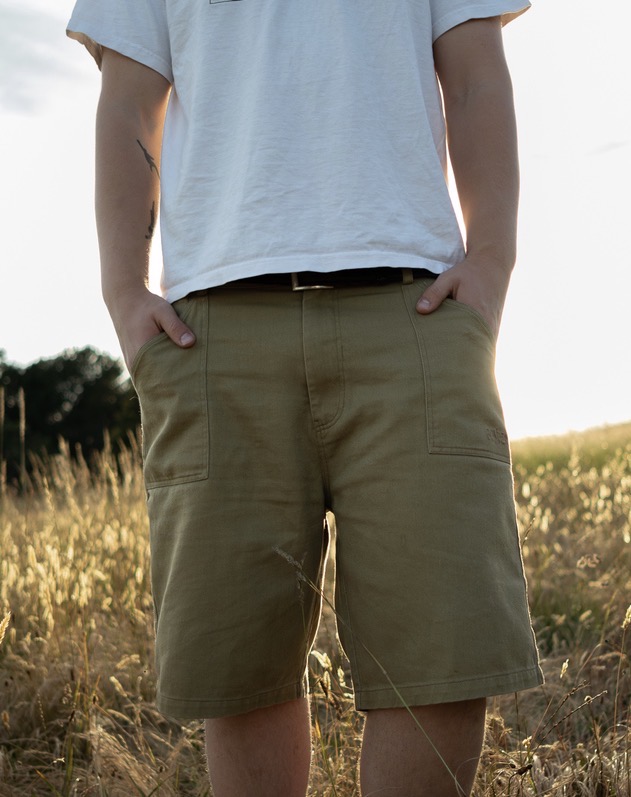 Cotton Twill Canvas Shorts