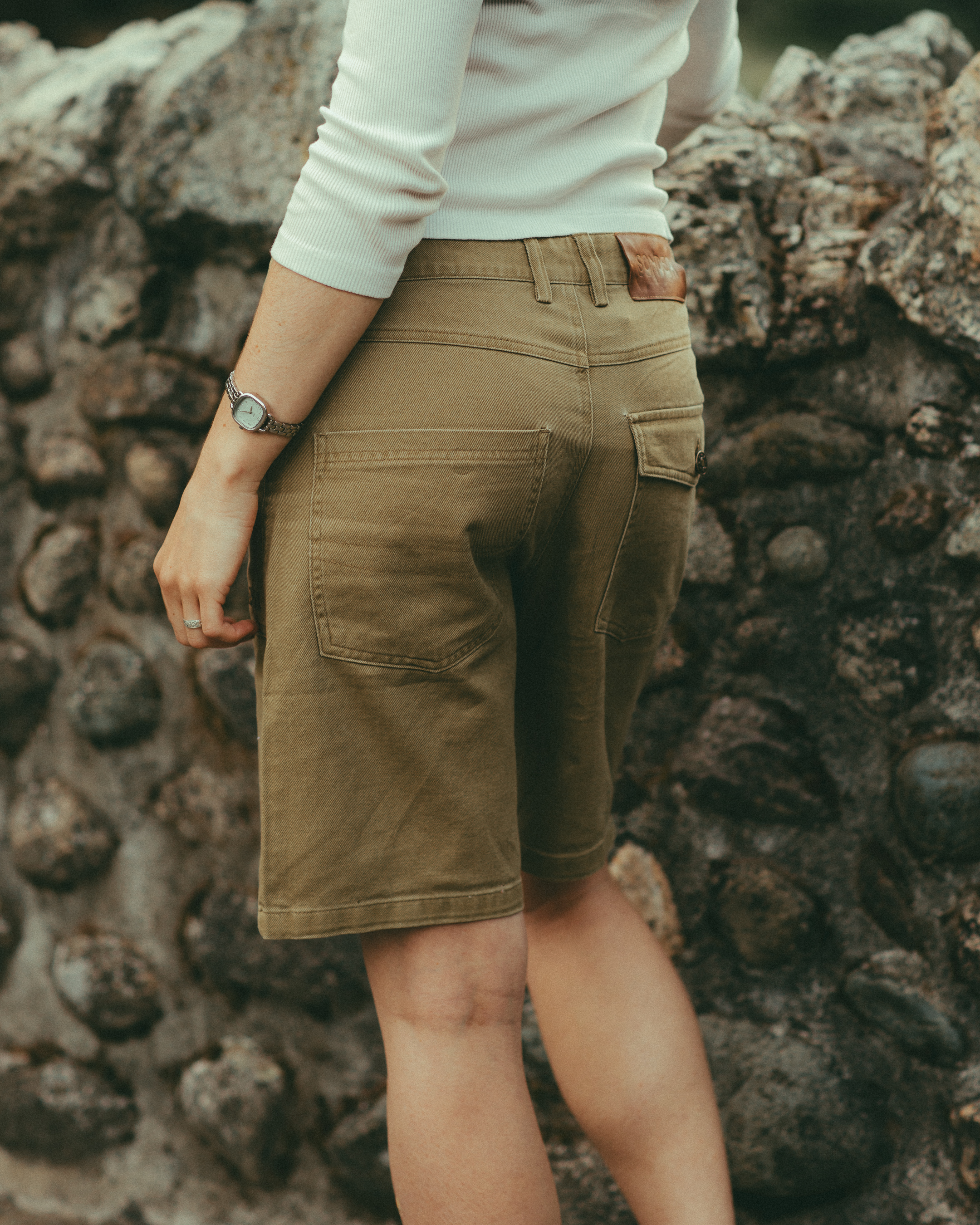 Cotton Twill Canvas Shorts