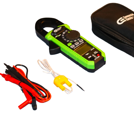 Commercial Electric AC Clamp Meter with Temperature | CMM-2055 / CMM-2055T | True RMS, 400A, Digital Multimeter