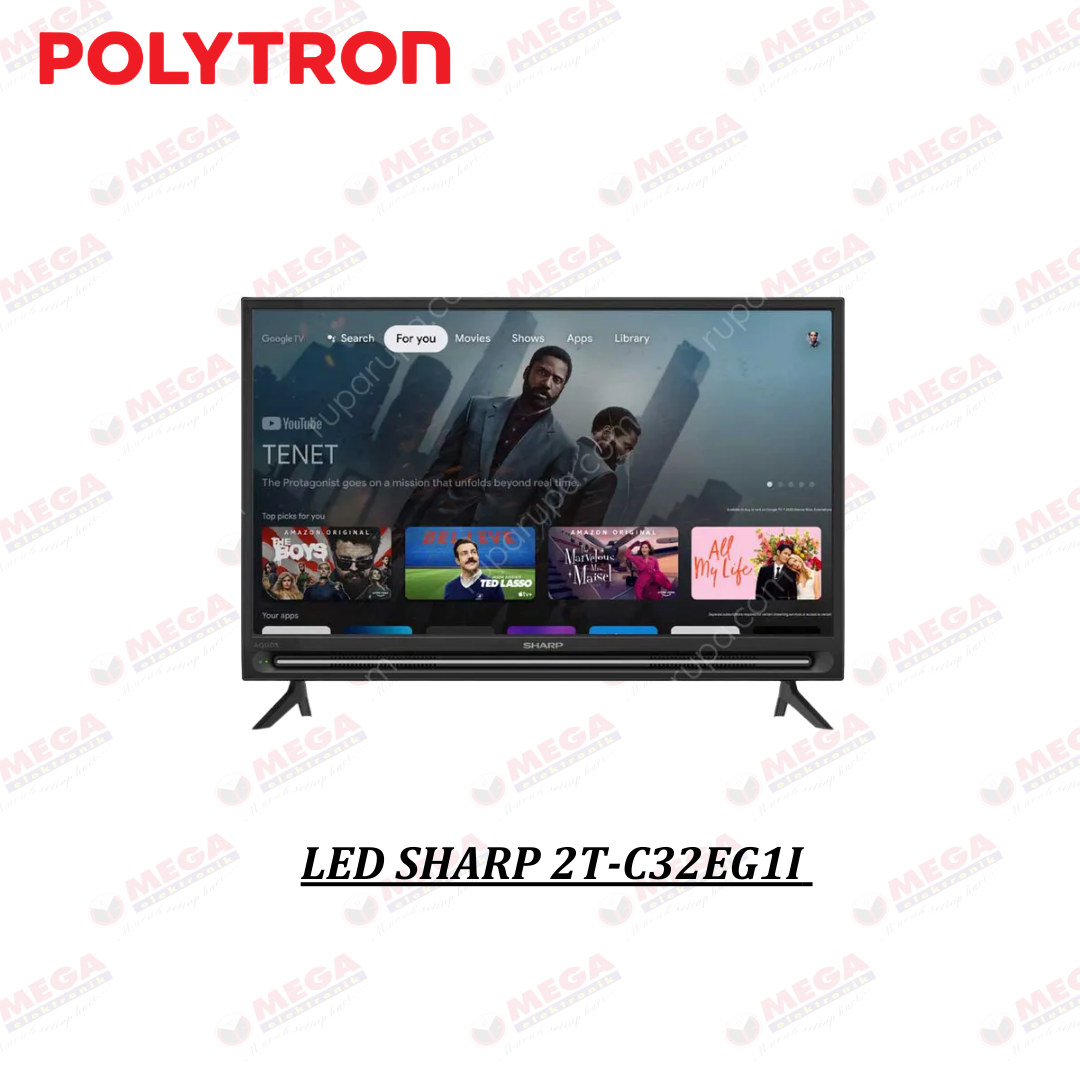 SHARP LED TV 32 INCH 2T-C32EG1I HD GOOGLE TV