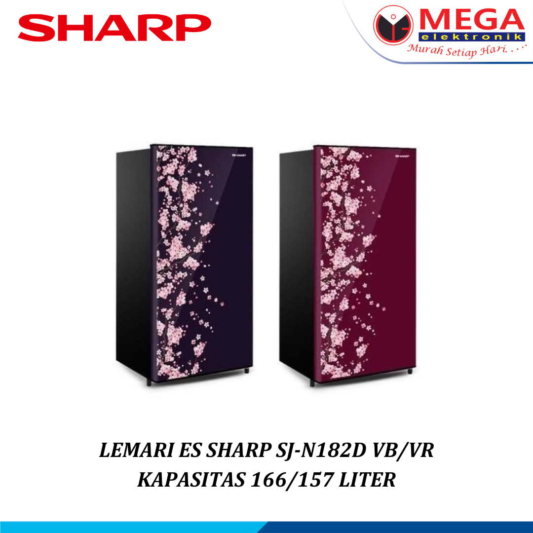 SHARP LEMARI ES 1 PINTU 166 LITER SJ-N182D VB/VR