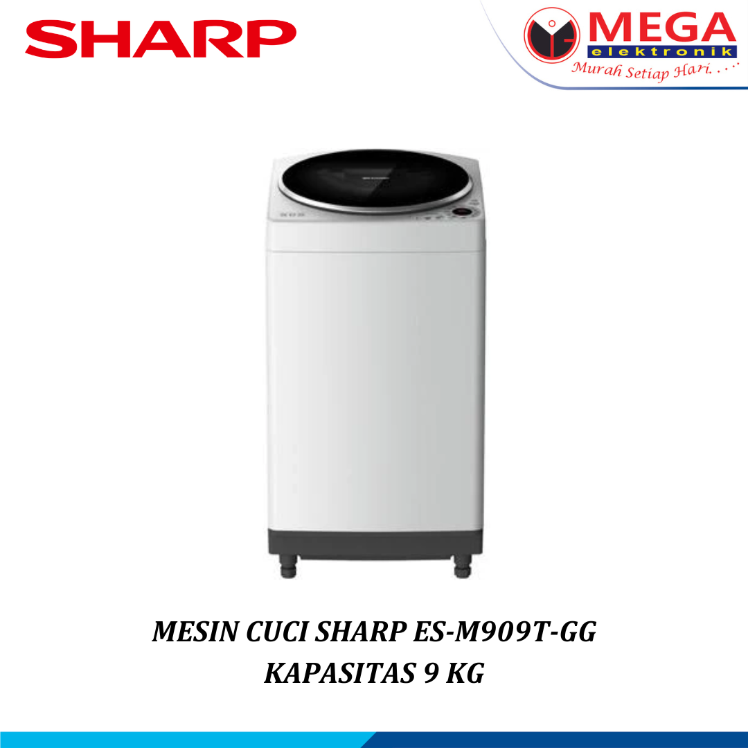 SHARP MESIN CUCI TOP LOADING 9KG ES-M909T-GG