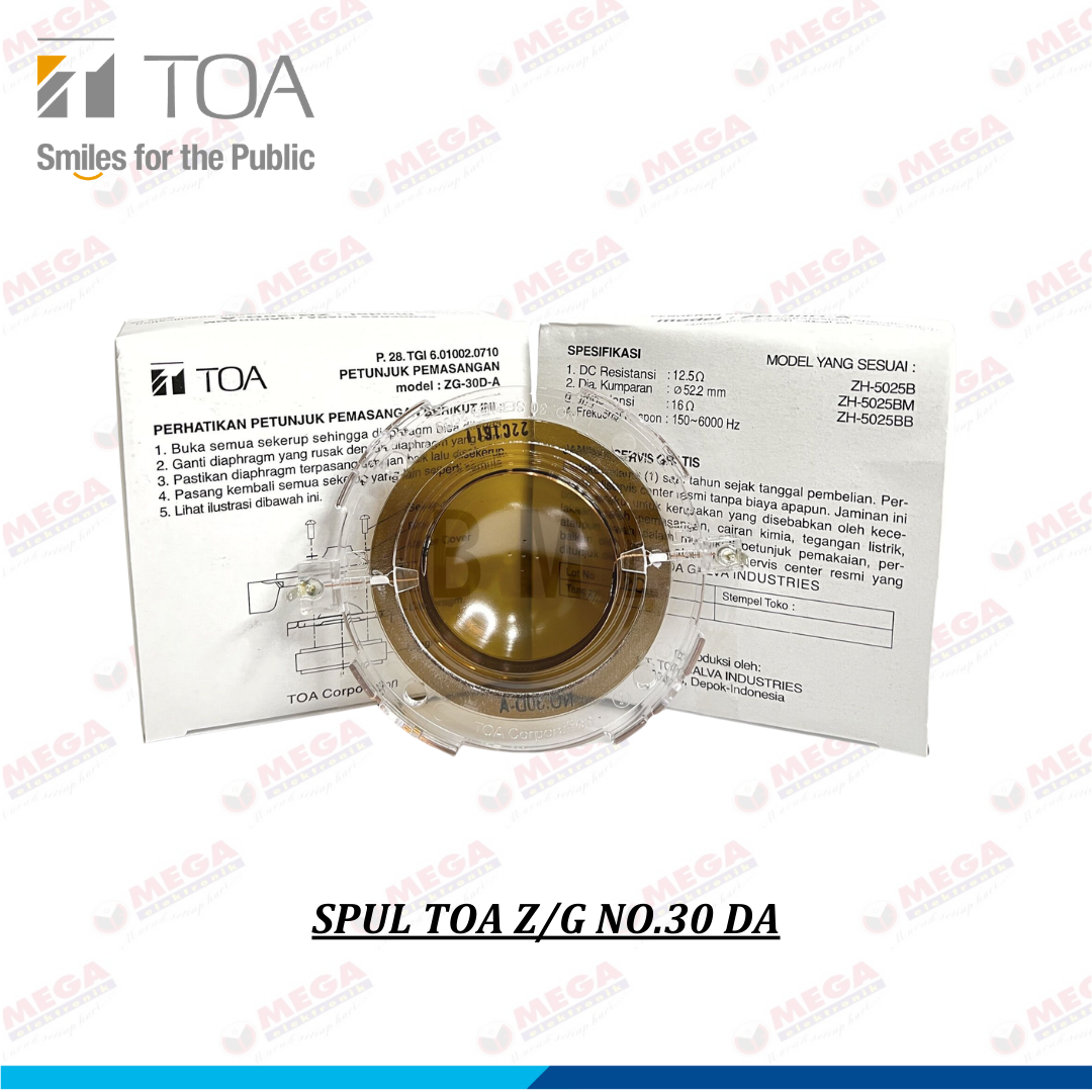 TOA SPUL Z/G No.30 DA (25 WATT)