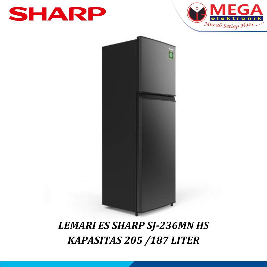 SHARP LEMARI ES 2 PINTU 205 LITER SJ-236MN HS