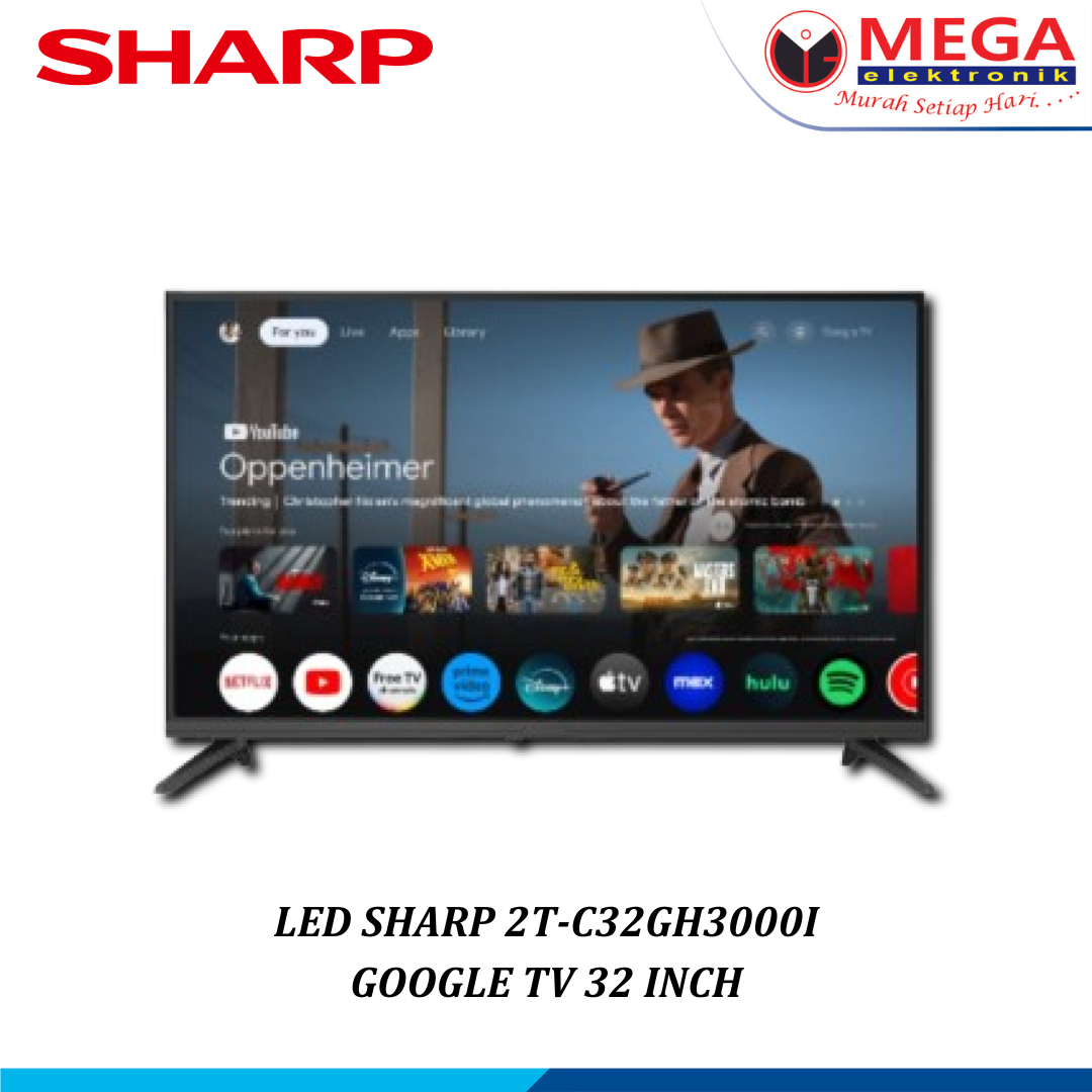 SHARP LED TV 32 INCH 2T-C32GH3000I GOOGLE TV