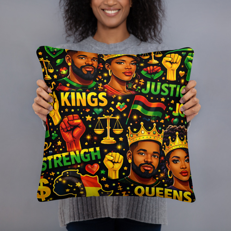 Juneteenth Pride Pillow