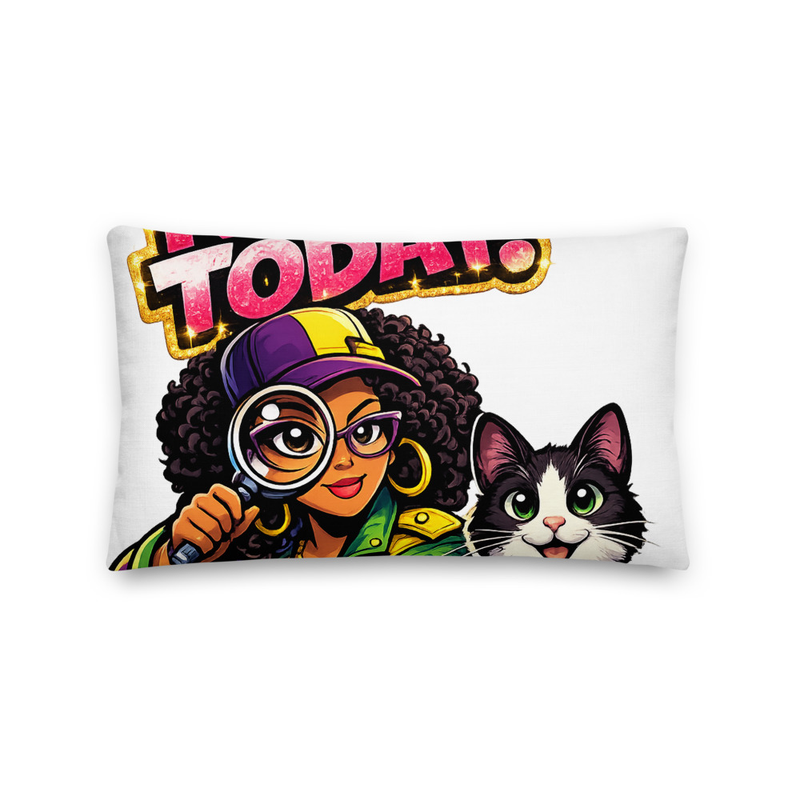 NOT TODAY PILLOW/FEATURING MY CAT MAX