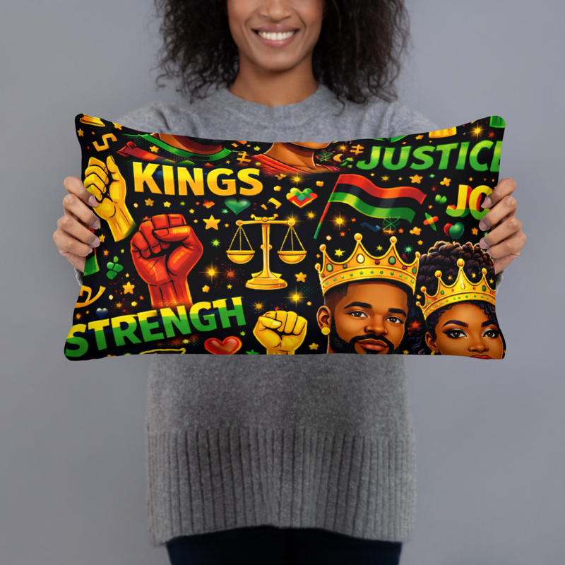 Juneteenth Pride Pillow