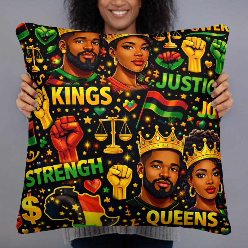 Juneteenth Pride Pillow