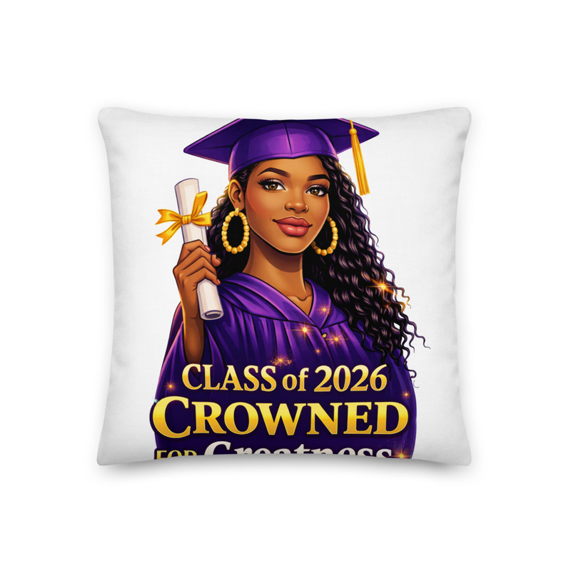 Female Grad Pillow