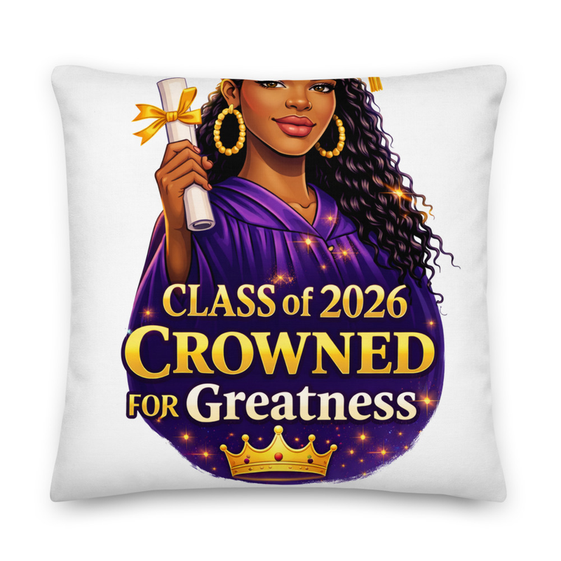Female Grad Pillow