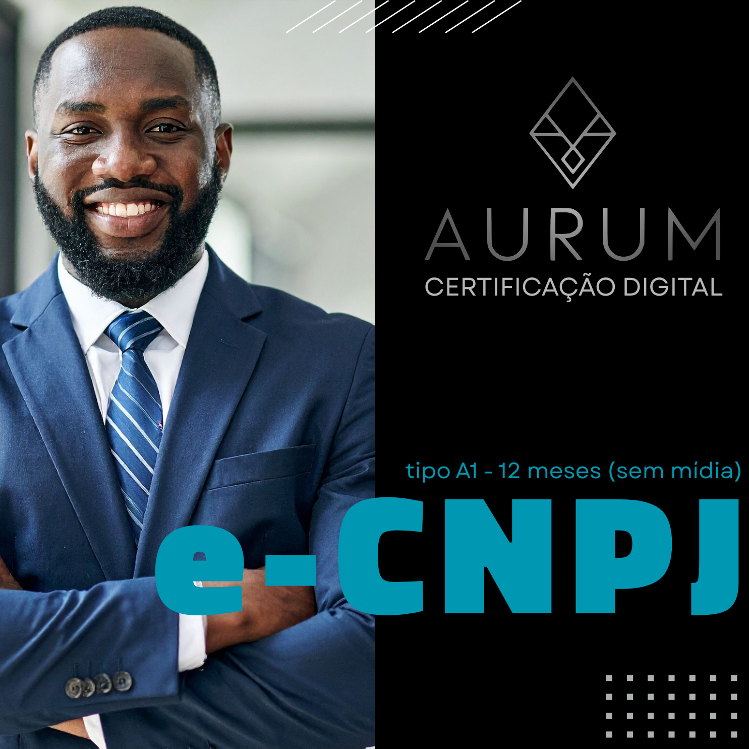 e-CNPJ tipo A1 - 12 meses (sem mídia)