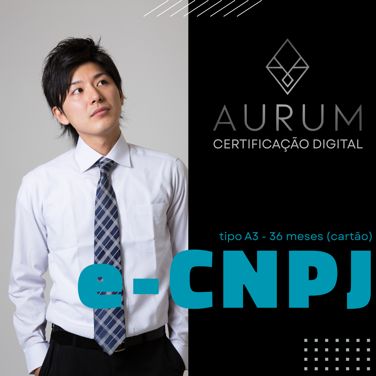 e-CNPJ tipo A3 - 36 meses (cartão) 