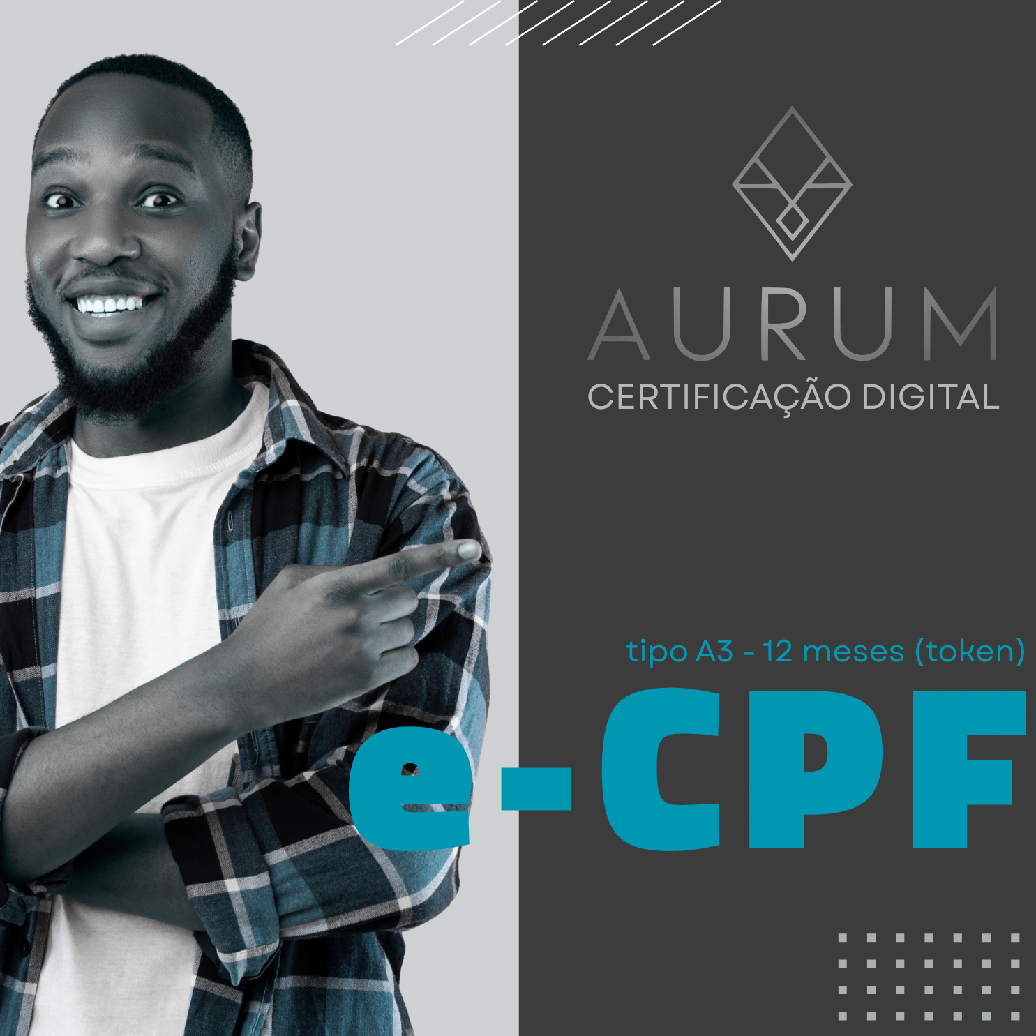 e-CPF tipo A3 - 12 meses (token)