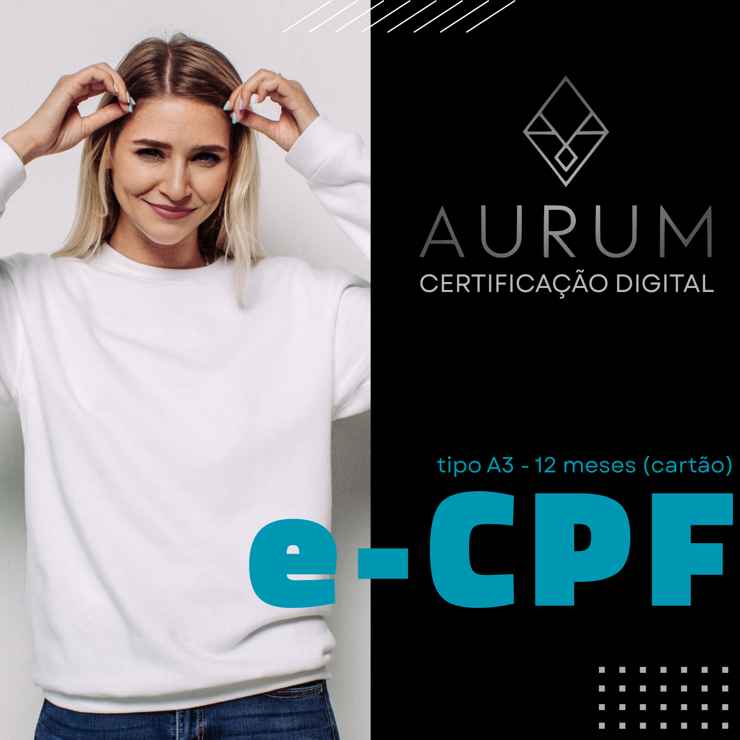 e-CPF tipo A3 - 12 meses (cartão)