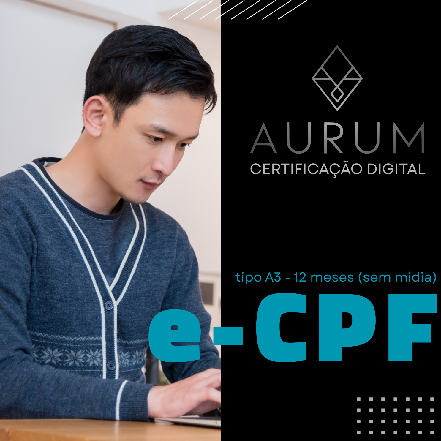 e-CPF tipo A3 - 12 meses (sem mídia)