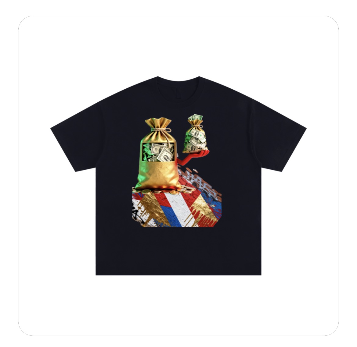 Money Bag Graphic T-Shirt