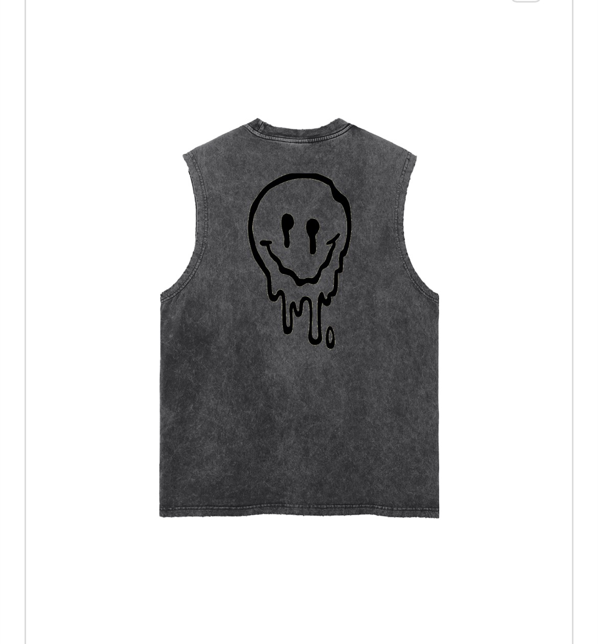 Drippy Face Hem Tank Top