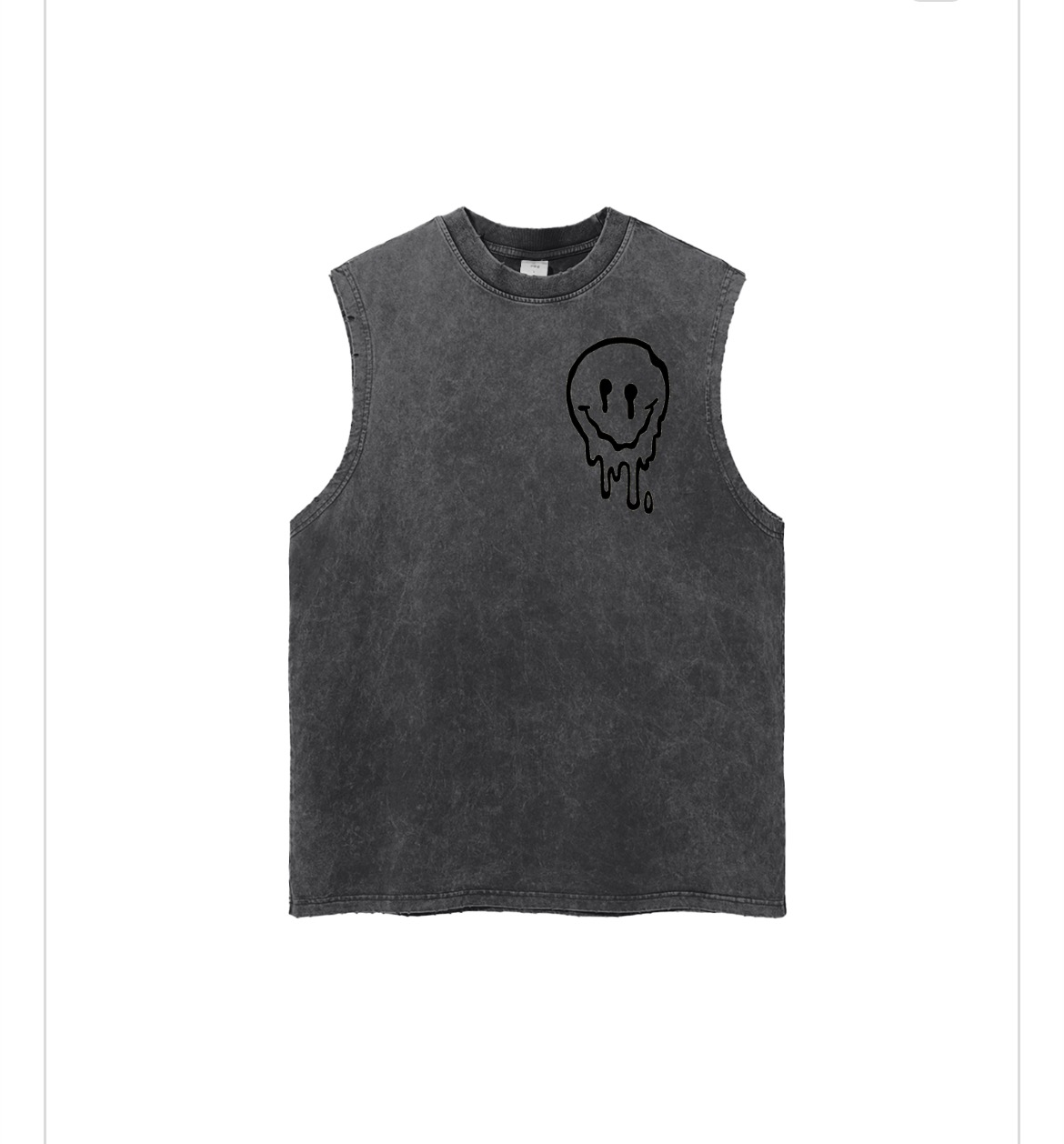 Drippy Face Hem Tank Top