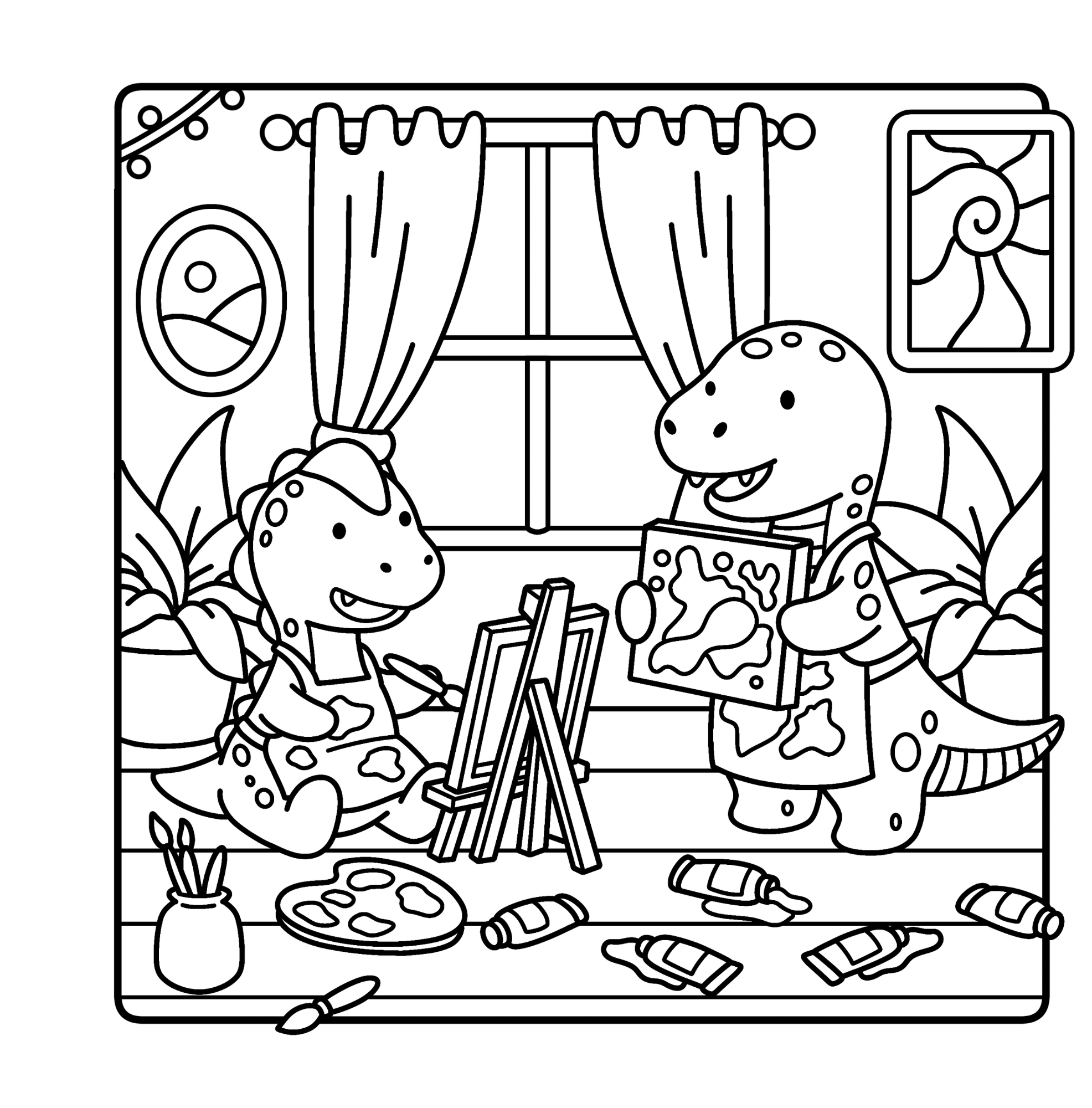 Cozy Kawaii Dinosaurs