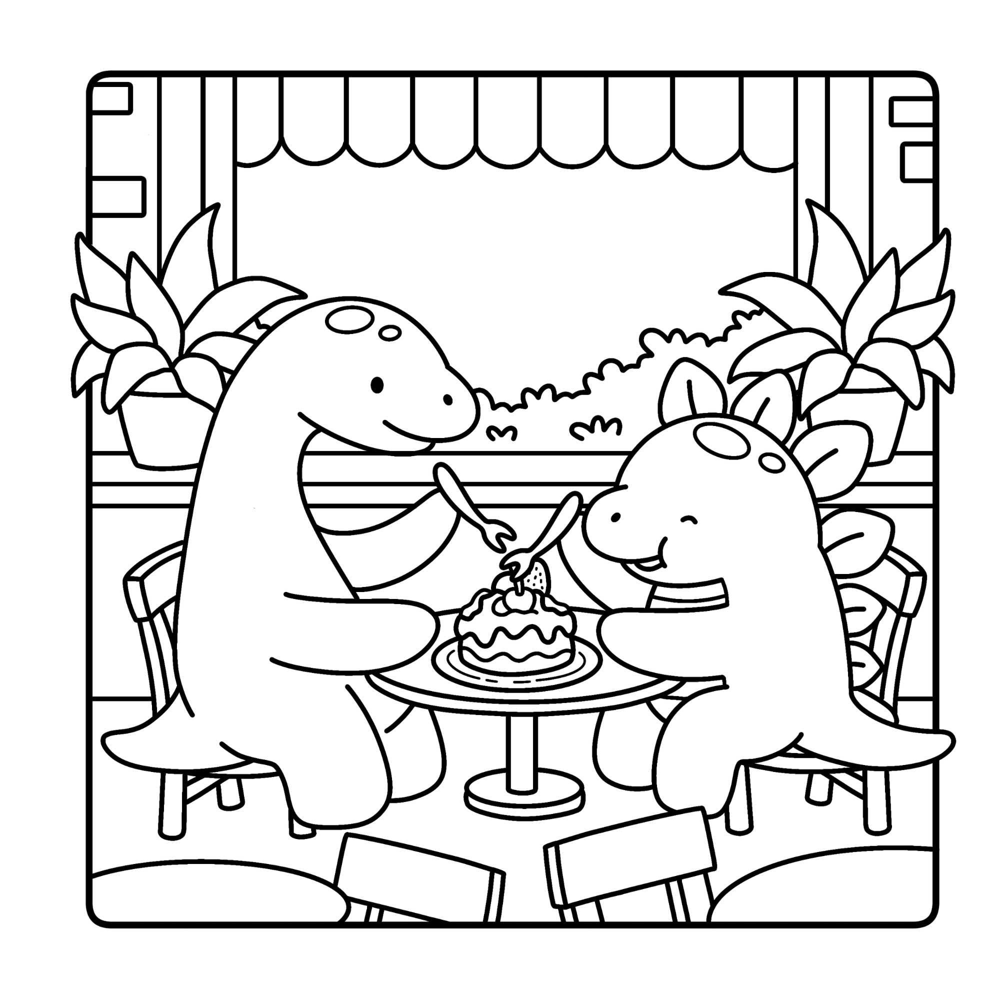 Cozy Kawaii Dinosaurs