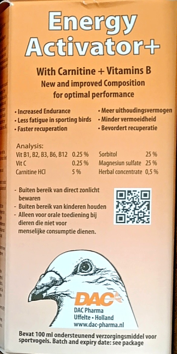 Energy Activator+ DAC 100ml