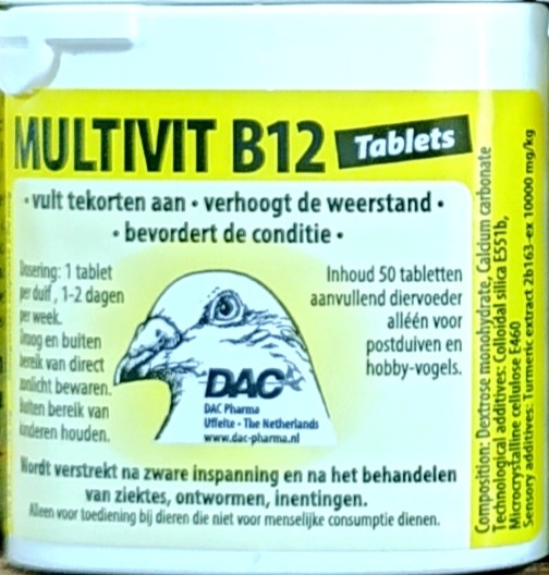 Multivit B12 DAC 50 Comprimidos 