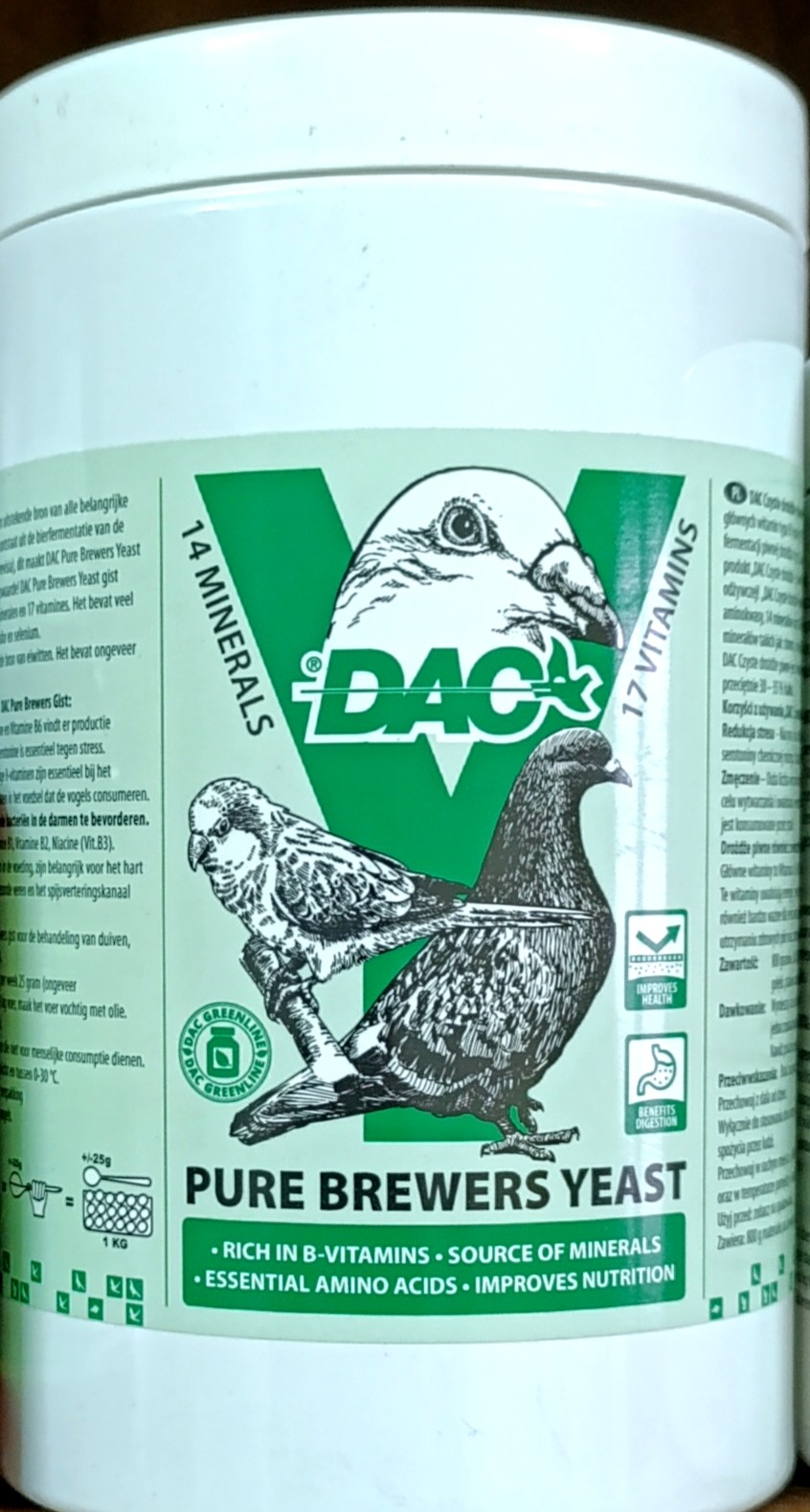 Levedura de Cerveja Pura DAC  800gr