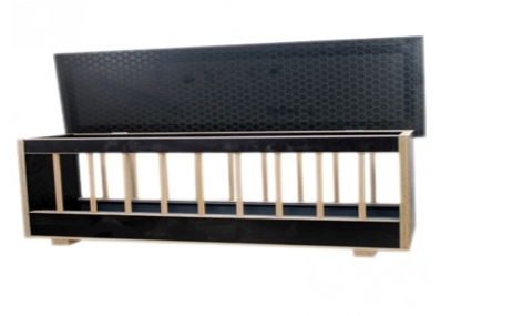 Comedouro com tampa em contraplacado marítimo 150cm