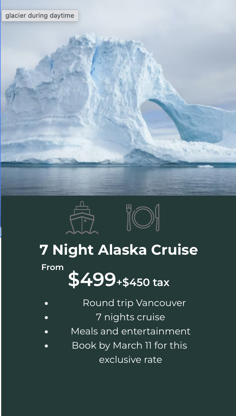 7 Night Alaska Cruise