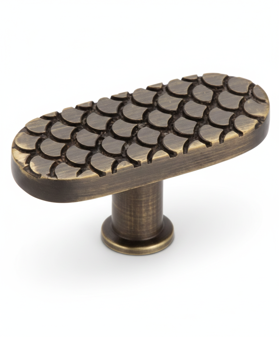 Antique Brass Cabinet Knob