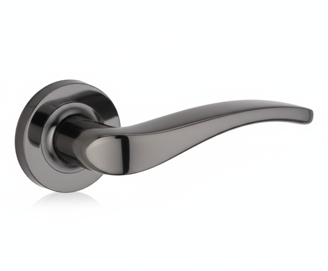 CR9B07 Sleek Black Door Handle