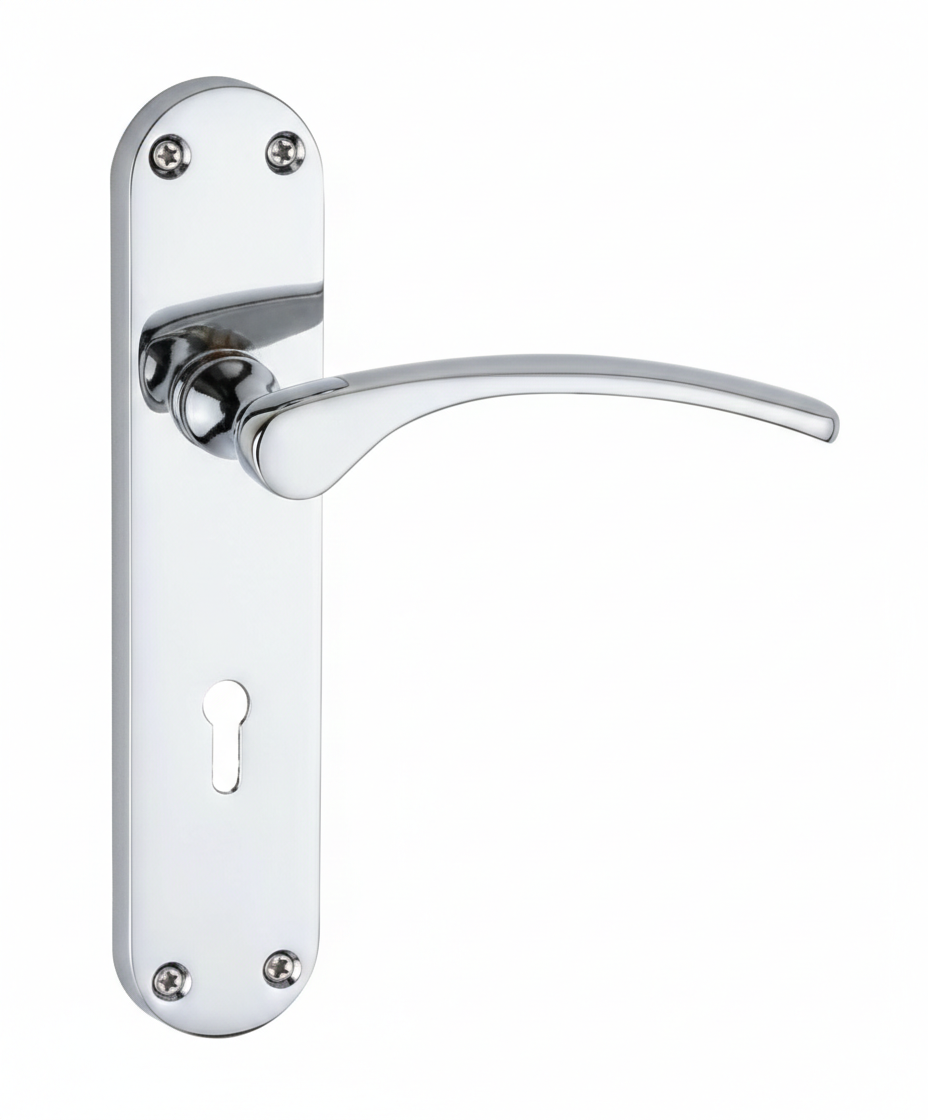 CR7C94 Polished Chrome Door Lever (238 x 42mm)