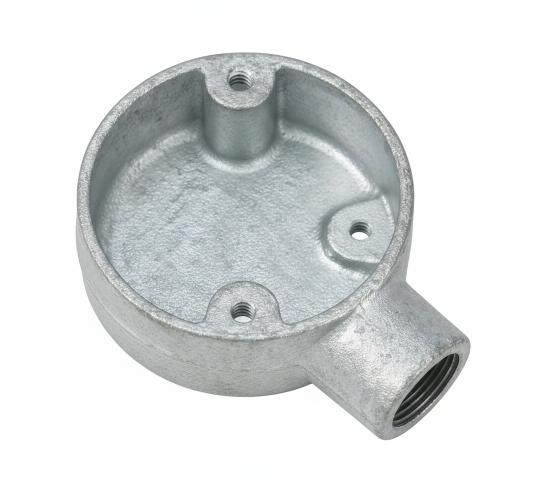 Round Metal Electrical Junction Box