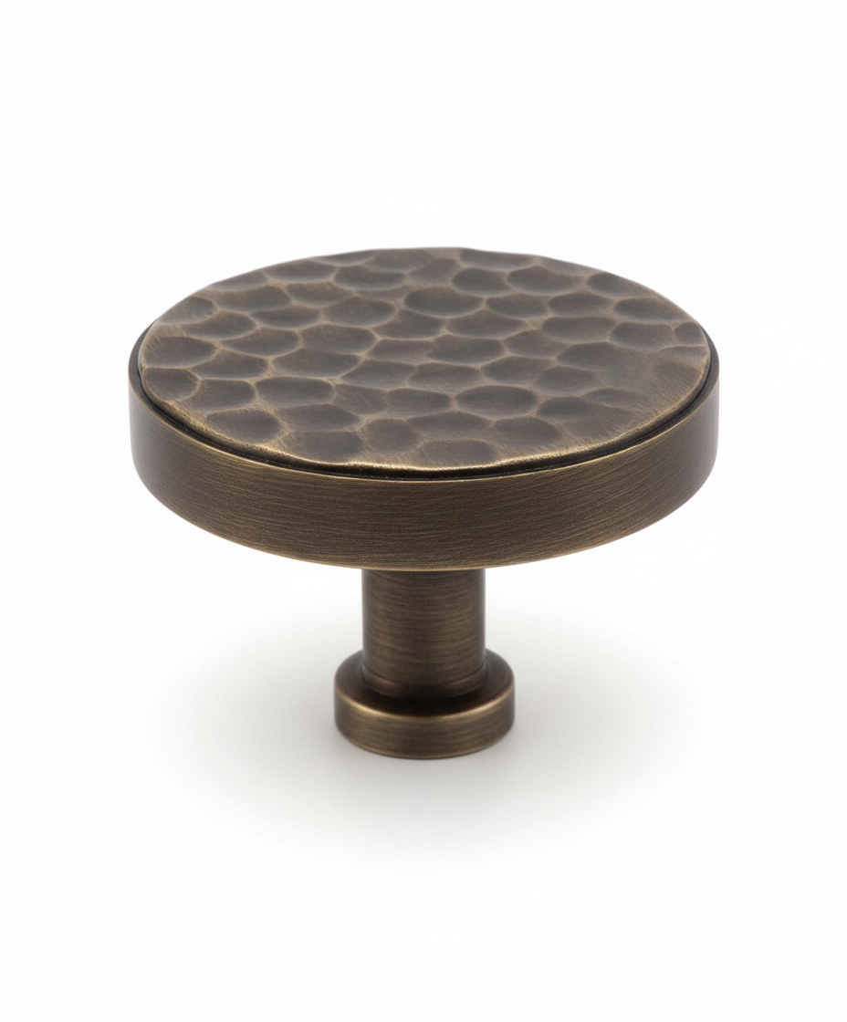 Hammered Bronze Cabinet Knob