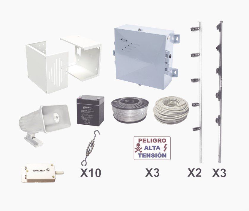 Kit básico de cerco eléctrico