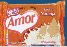 WAFER AMOR NARANJA