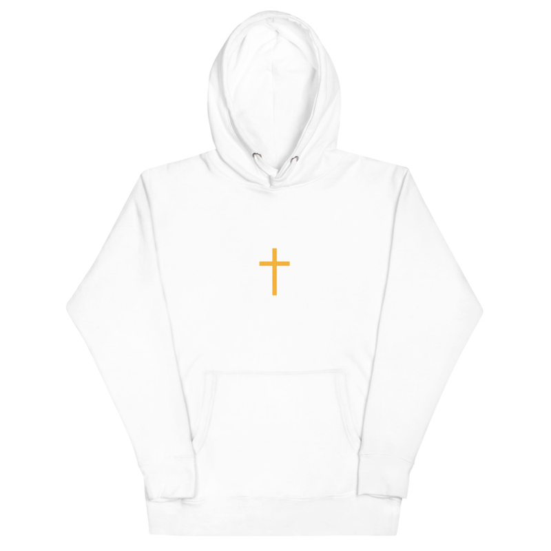 Battle 1 Gold Cross Hoodie | Christian Faith Apparel