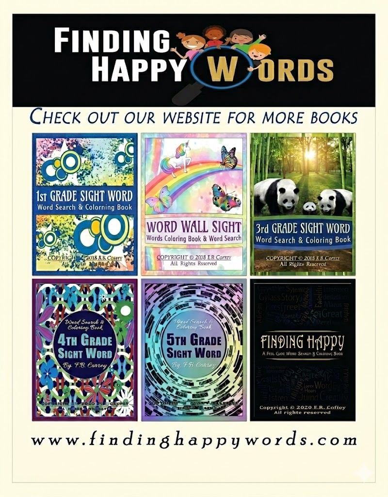 Finding Happy Words – Positive Word Search Puzzle Book for All Ages (Mindfulness, Confidence & Vocabulary Builder)