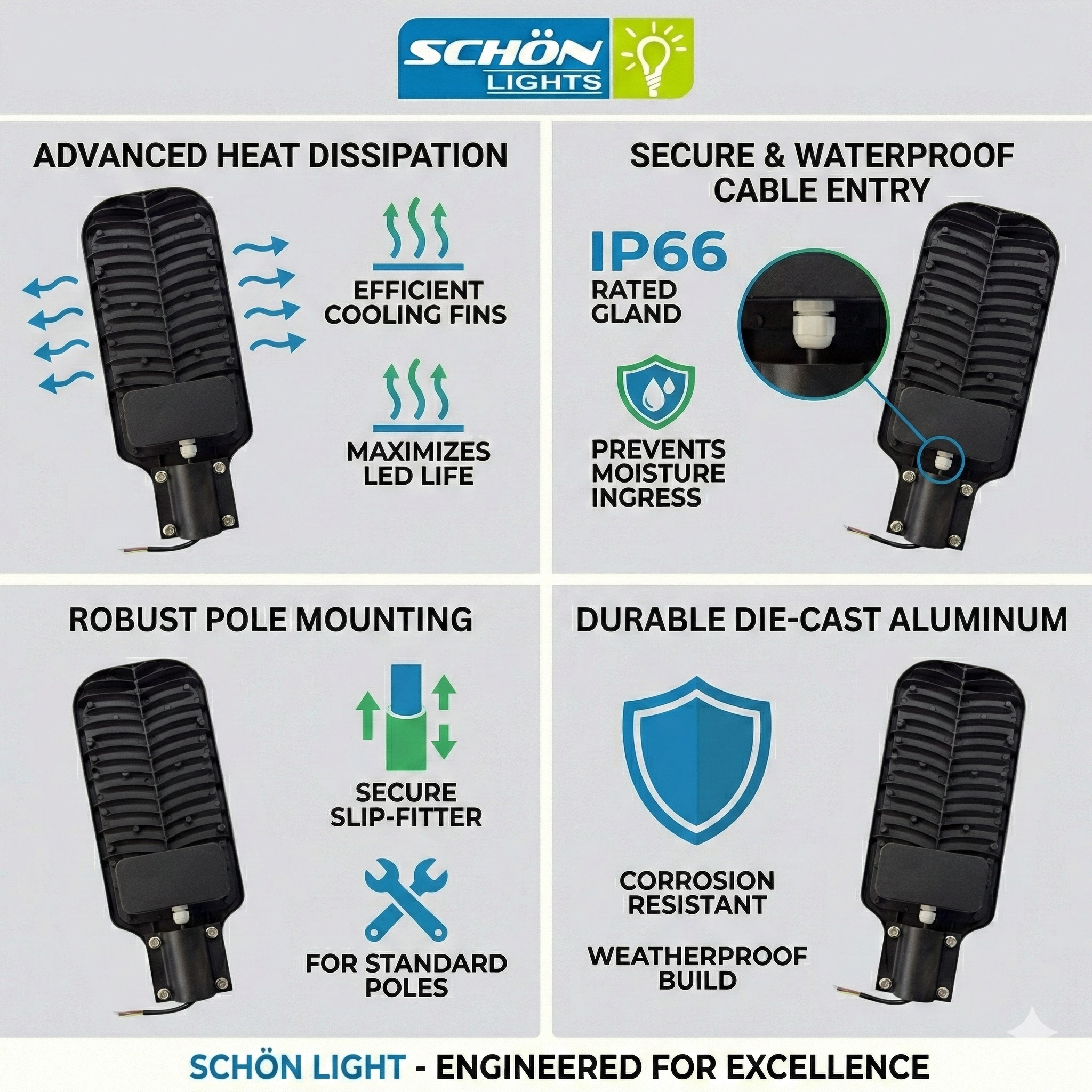 Schön LED Street Light 100W