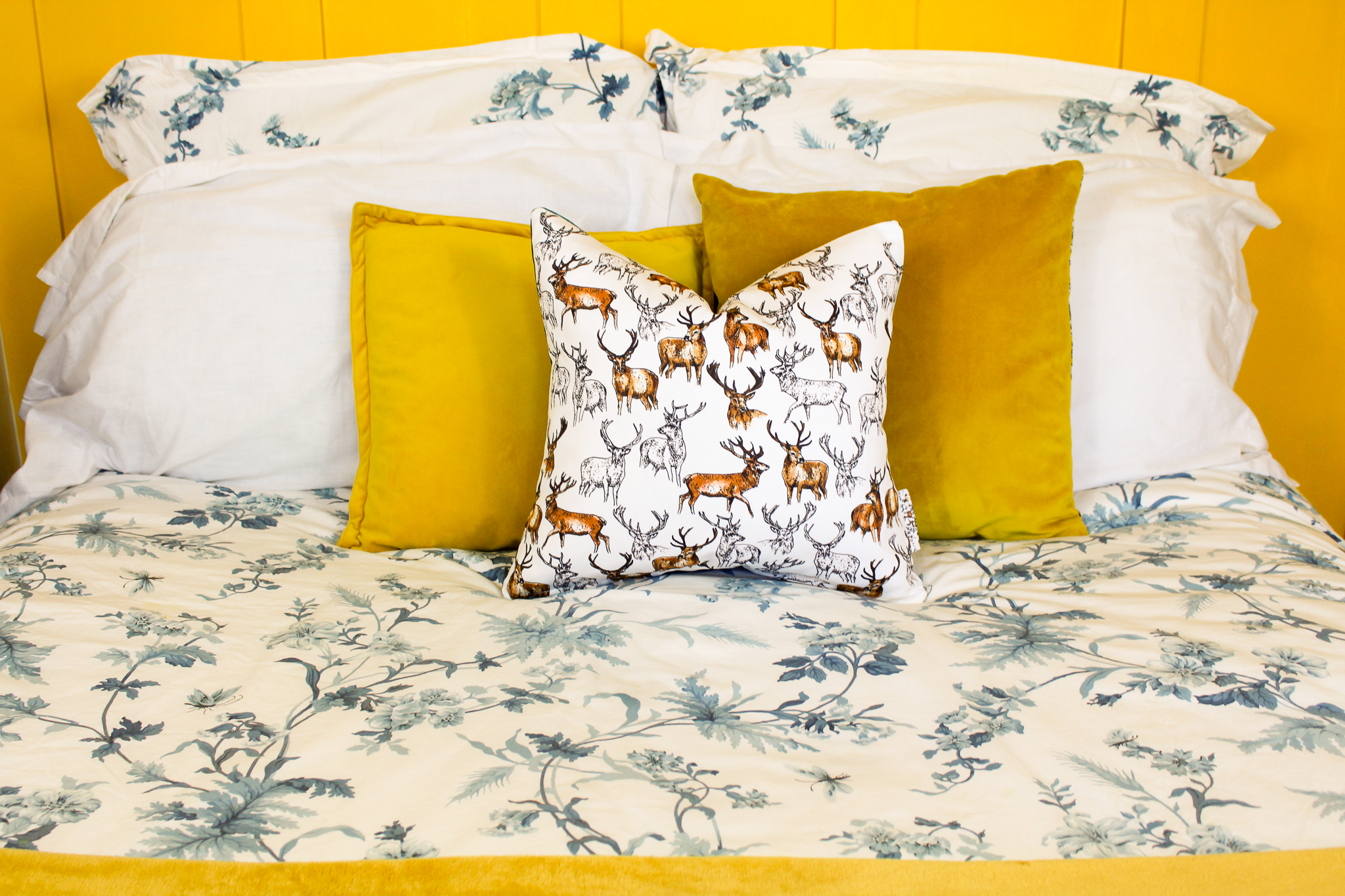 Stag Wildlife Deer Print Handmade Cushion