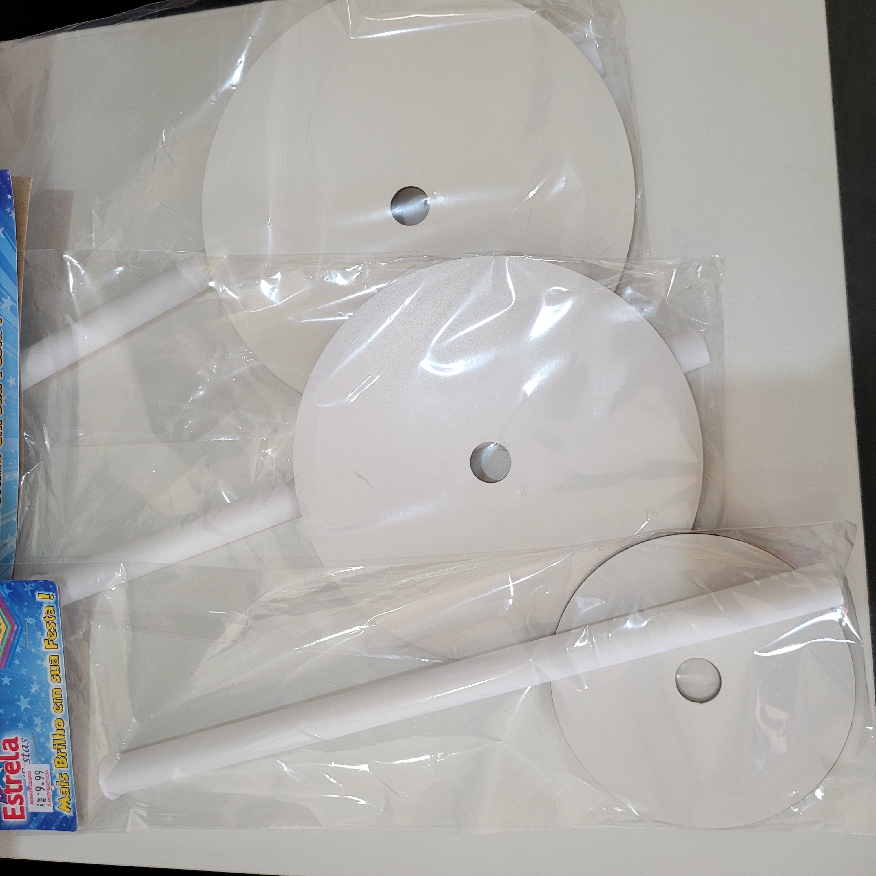 Guindaste de mdf para montagem de bolo de andar,  base 18 cm 