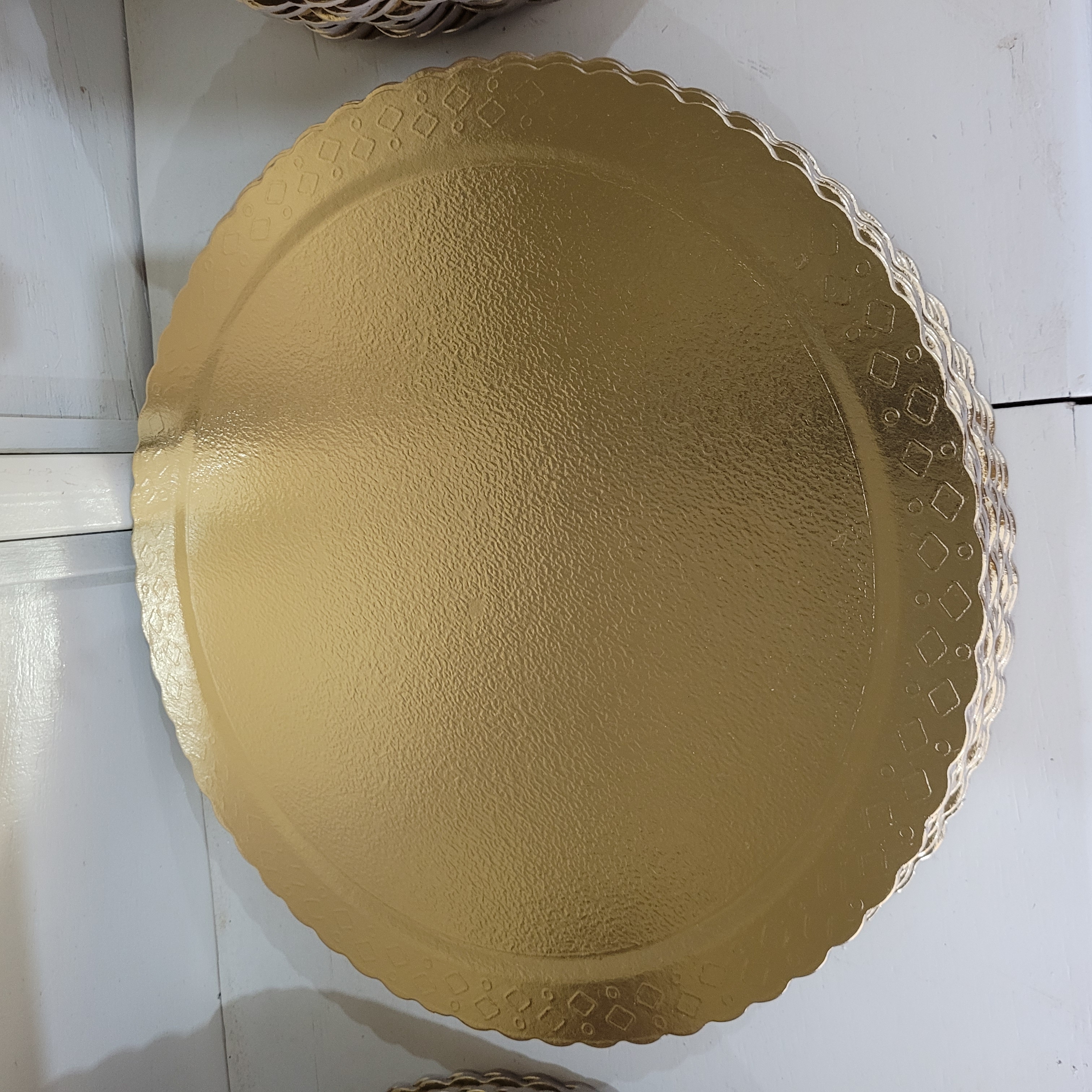 Cakeboard redonda prata  38cm