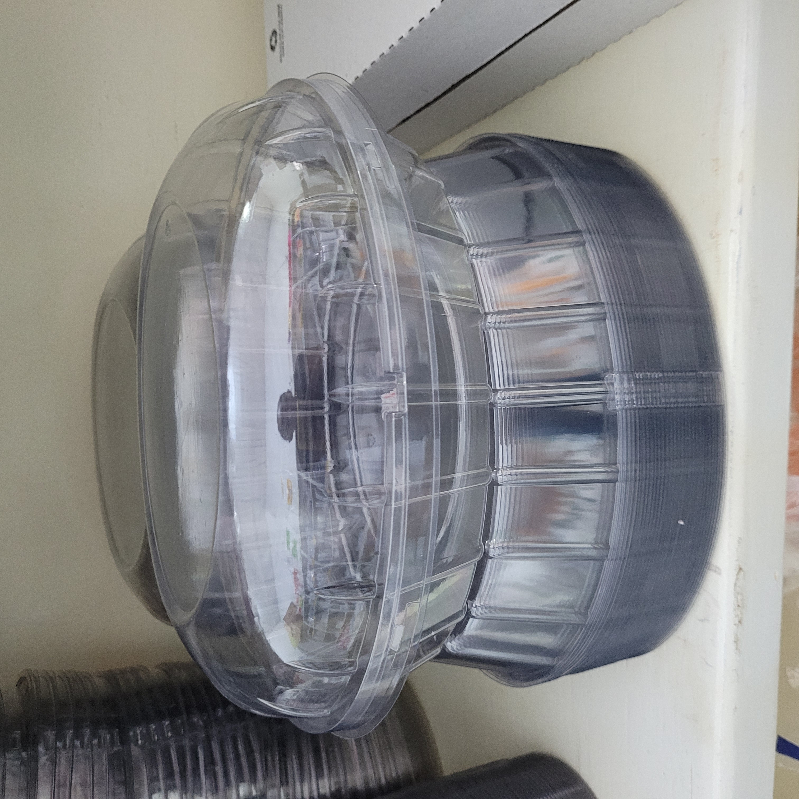 G 34 Embalagem Plástica oval para  tortas, pavês, banofe etc . Capacidade de até 2kg..