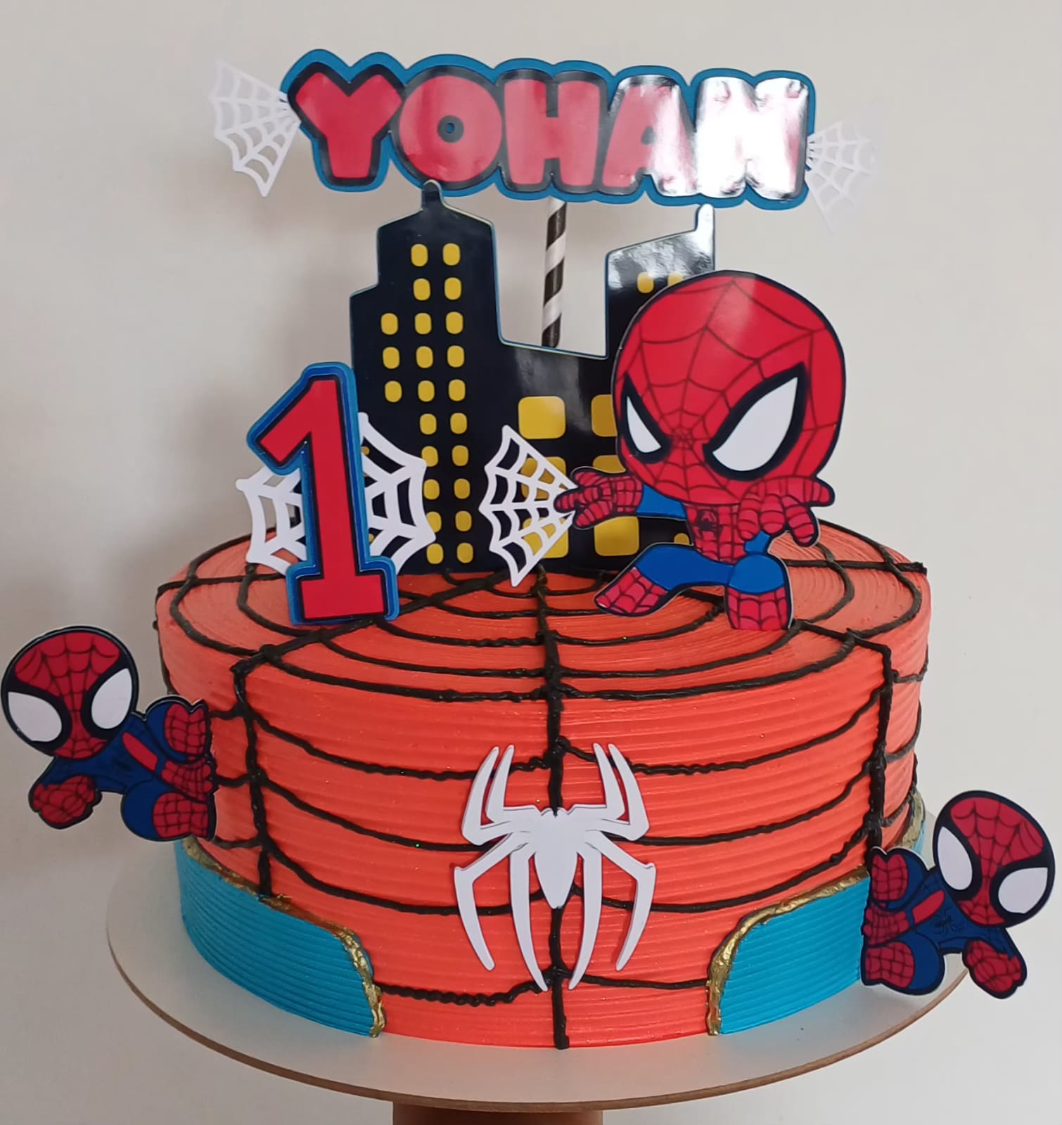 Topo de bolo Homem-Aranha