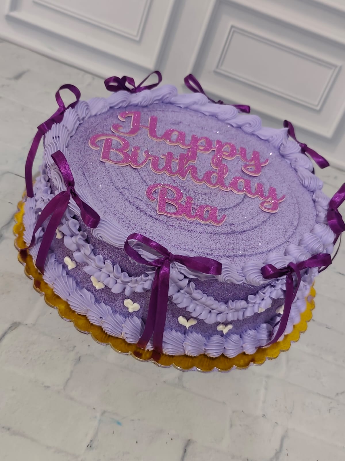 topper happy birthday de papel gliter brilhante 