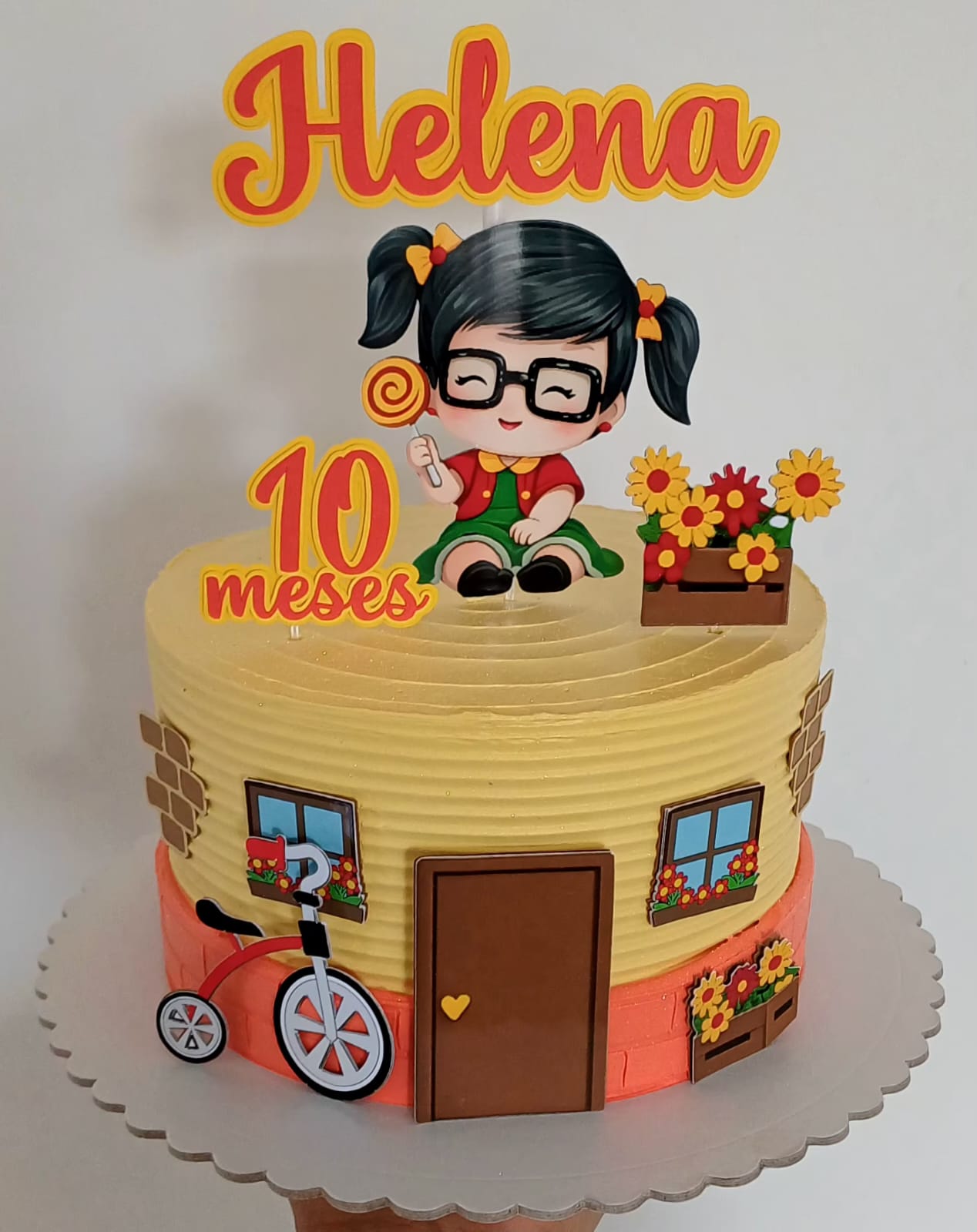 Topo de bolo chiquinha 