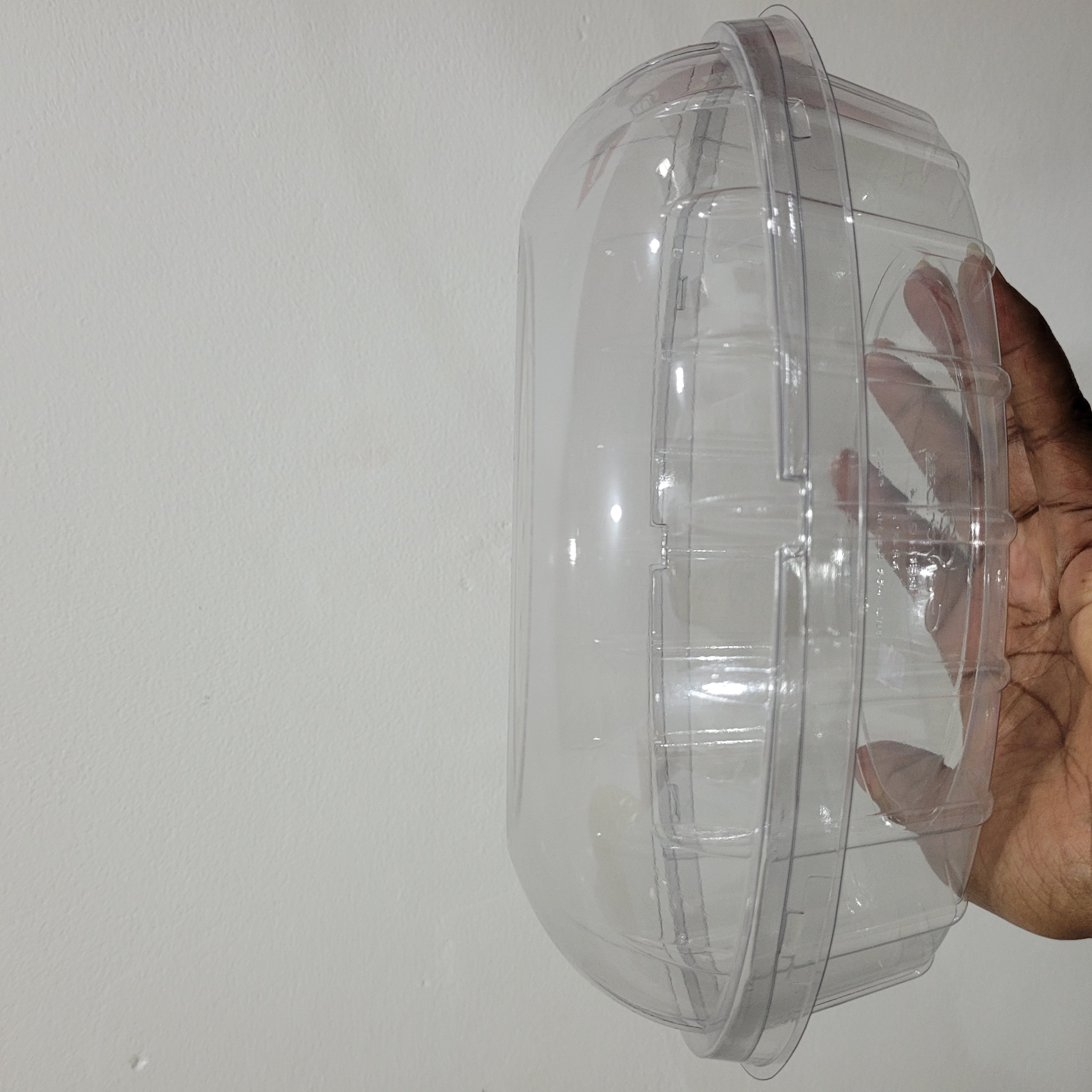 G 34 Embalagem Plástica oval para  tortas, pavês, banofe etc . Capacidade de até 2kg..