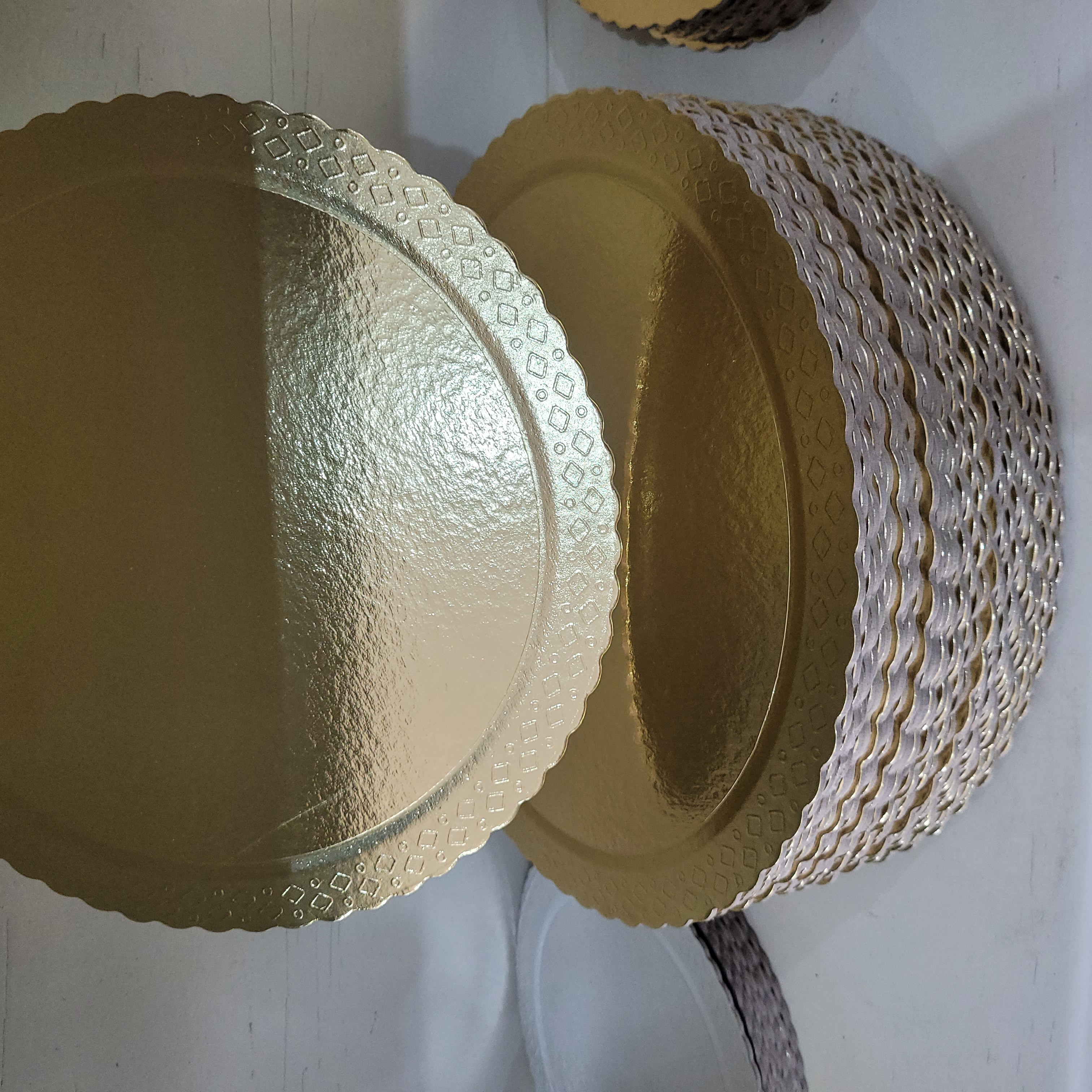 Cakeboard redonda prata 38cm